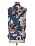Beacon Floral Blue Sleeveless Blouse Size L (petite) - photo 2