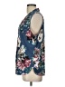 Beacon Floral Blue Sleeveless Blouse Size L (petite) - photo 5