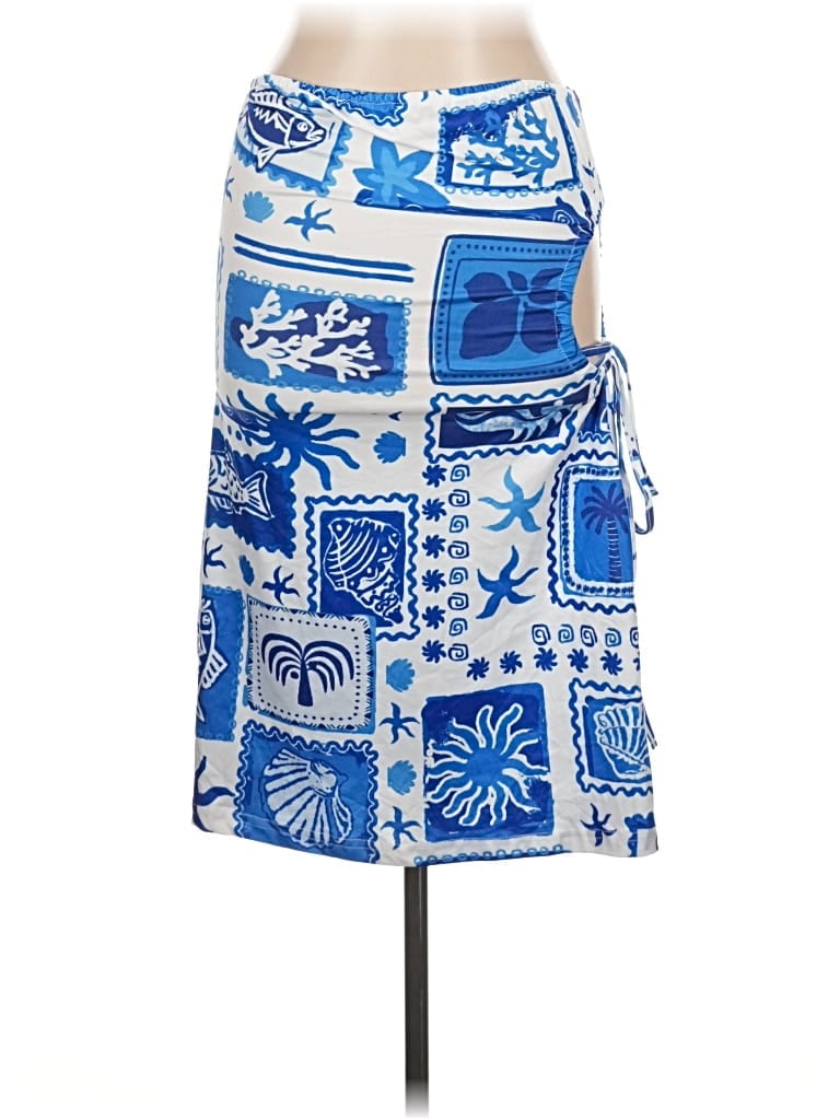 Pre-owned Shein Casual Skirt In Blue