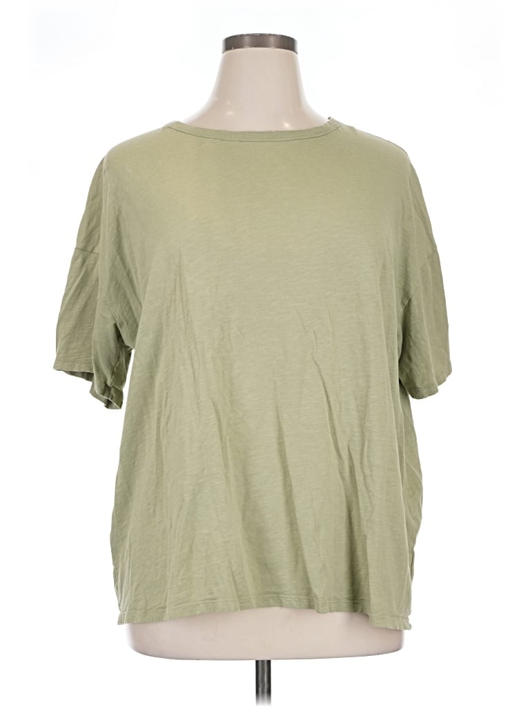 Pre-owned Aerie Short Sleeve T-shirt In Green