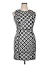 Assorted Brands Graphic Black Cocktail Dress Size XL - photo 1