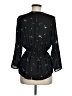 J for Justify 100% Polyester Black 3/4 Sleeve Blouse Size M - photo 2