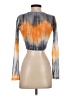Blue Blush Orange Long Sleeve Top Size S - photo 2