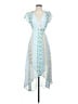 Blue Rain 100% Polyester Paisley Blue Cocktail Dress Size XS - photo 1