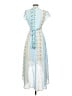 Blue Rain 100% Polyester Paisley Blue Cocktail Dress Size XS - photo 2