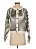 Shein 100% Polyester Stripes Ivory Cardigan Size S - photo 1