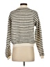 Shein 100% Polyester Stripes Ivory Cardigan Size S - photo 2