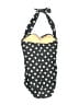 Assorted Brands Polka Dots Black One Piece Swimsuit Size 6 - photo 2
