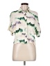 Zara Tie-dye Ivory Short Sleeve Blouse Size M - photo 1