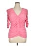 Boston Proper Pink 3/4 Sleeve Top Size XL - photo 1