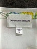 Lavender Brown Floral White Cocktail Dress Size M - photo 7