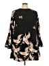Sheinside 100% Polyester Print Black Casual Dress Size 3X - photo 1
