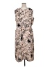 Voir Collection 100% Polyester Paisley Tan Cocktail Dress Size 1X - photo 2