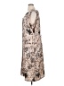 Voir Collection 100% Polyester Paisley Tan Cocktail Dress Size 1X - photo 5