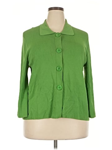 Cable & Gauge 3/4 Sleeve Button-Down Shirt (view 1)