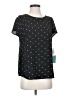CeCe 100% Polyester Polka Dots Black Short Sleeve Top Size S - photo 1