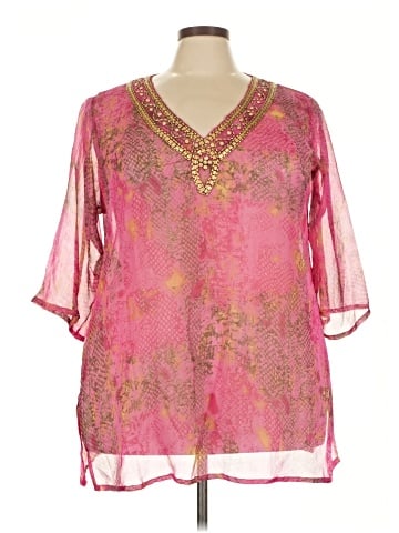Jessica Taylor 3/4 Sleeve Blouse (view 1)