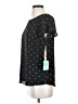 CeCe 100% Polyester Polka Dots Black Short Sleeve Top Size S - photo 5