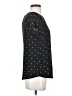 CeCe 100% Polyester Polka Dots Black Short Sleeve Top Size S - photo 4