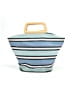 DKNY Stripes Multi Color Blue Satchel One size - photo 2