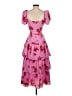 Likely 100% Polyester Pink Cocktail Dress Size 2 - photo 2