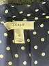 J.Crew 100% Silk Polka Dots Blue Blouse Size 0 - photo 7
