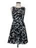 Express 100% Polyester Graphic Black Cocktail Dress Size 4 - photo 1
