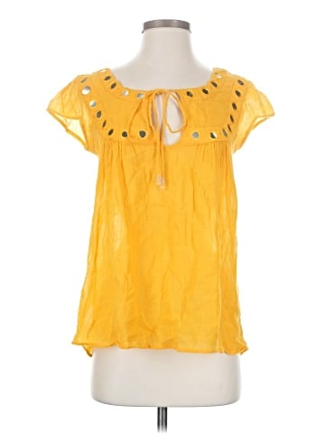 Calypso by Christiane Celle Short Sleeve Blouse (view 1)