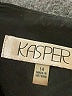 Kasper Solid Black Cocktail Dress Size 14 - photo 7