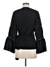 Neiman Marcus 100% Polyester Black Long Sleeve Blouse Size S - photo 2