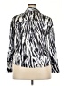 DG^2 by Diane Gilman 100% Polyester Animal Print Silver 3/4 Sleeve Blouse Size 3X (estimated) - photo 2