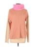 Unbranded 100% Acrylic Color Block Pink Turtleneck Sweater Size S - photo 1