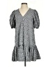 Calvin Klein Checkered-gingham Gray Casual Dress Size 4 - photo 1