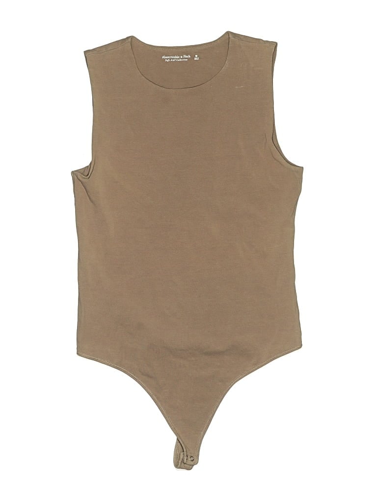 Pre-owned Abercrombie & Fitch Bodysuit In Tan