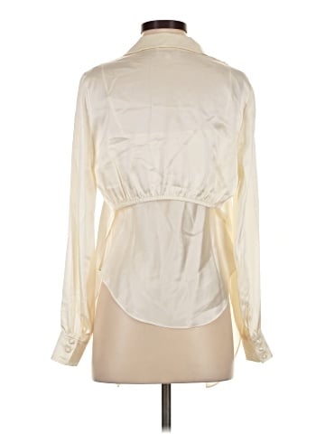 Cinq à Sept Long Sleeve Silk Top (view 2)