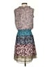 CAbi 100% Polyester Paisley Blue Teal Cocktail Dress Size S - photo 2