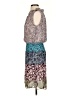 CAbi 100% Polyester Paisley Blue Teal Cocktail Dress Size S - photo 5