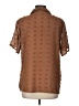 Unbranded 100% Polyester Brown Short Sleeve Blouse Size L - photo 2