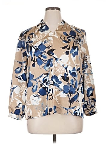 Kasper 3/4 Sleeve Blouse (view 1)