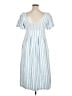 A New Day Stripes Blue Casual Dress Size 14 - photo 2