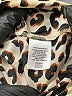 1901 100% Cotton Animal Print Tan Long Sleeve Blouse Size XS - photo 8