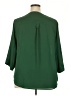 Torrid 100% Polyester Green 3/4 Sleeve Blouse Size 2X Plus (2) - photo 2