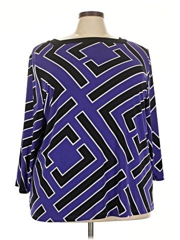 Liz Claiborne 3/4 Sleeve T-Shirt (view 1)