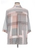 Rose + Olive Color Block Gray 3/4 Sleeve Button-Down Shirt Size 1X - photo 2