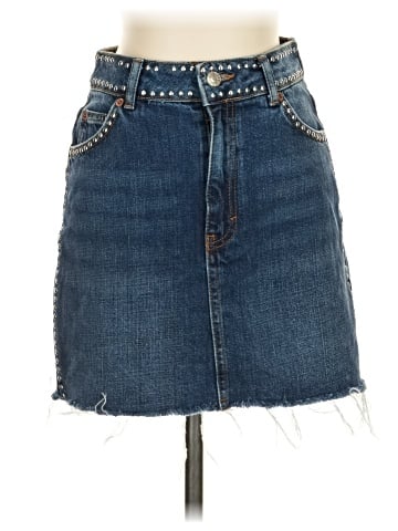 Topshop Denim Skirt (view 1)