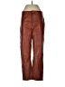 Muubaa 100% Leather Brown Leather Pants Size 10 - photo 1