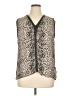 Dex 100% Polyester Animal Print Gray Sleeveless Blouse Size XL - photo 1