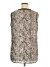 Dex 100% Polyester Animal Print Gray Sleeveless Blouse Size XL - photo 2