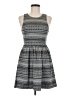 Rubbish Chevron-herringbone Gray Casual Dress Size M - photo 1