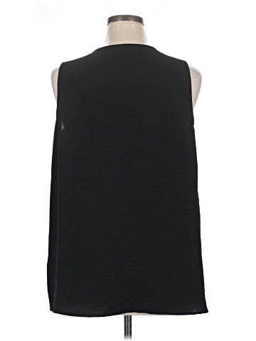 Cotton Bleu Sleeveless Blouse (view 2)
